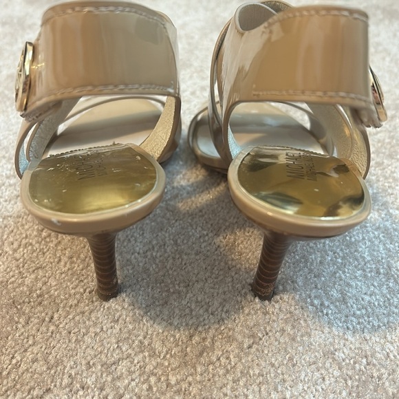 MICHAEL Michael Kors Open Toe Sandals - Joselle Logo High-Heel, Size 6.5 - Picture 4 of 11